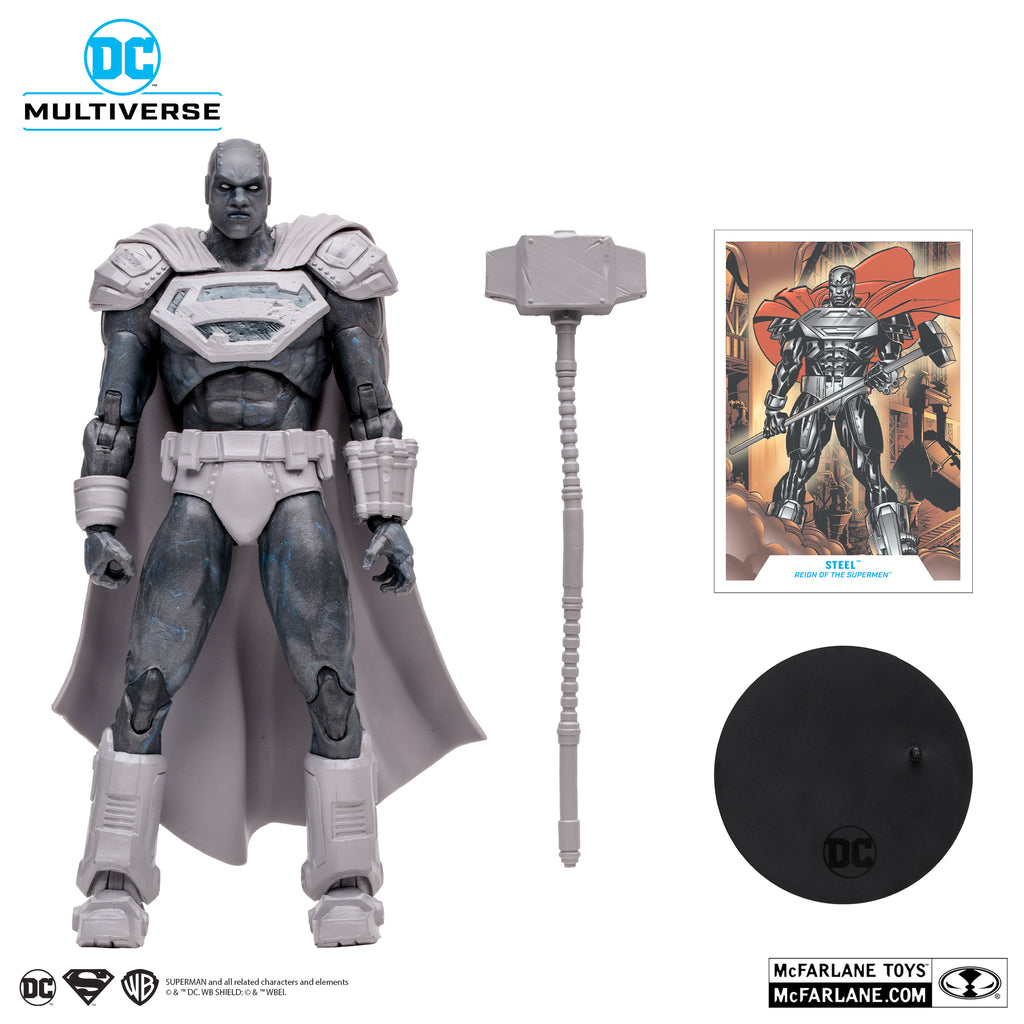 Figura de acción de acero DC Multiverse de Reign of the Supermans 
