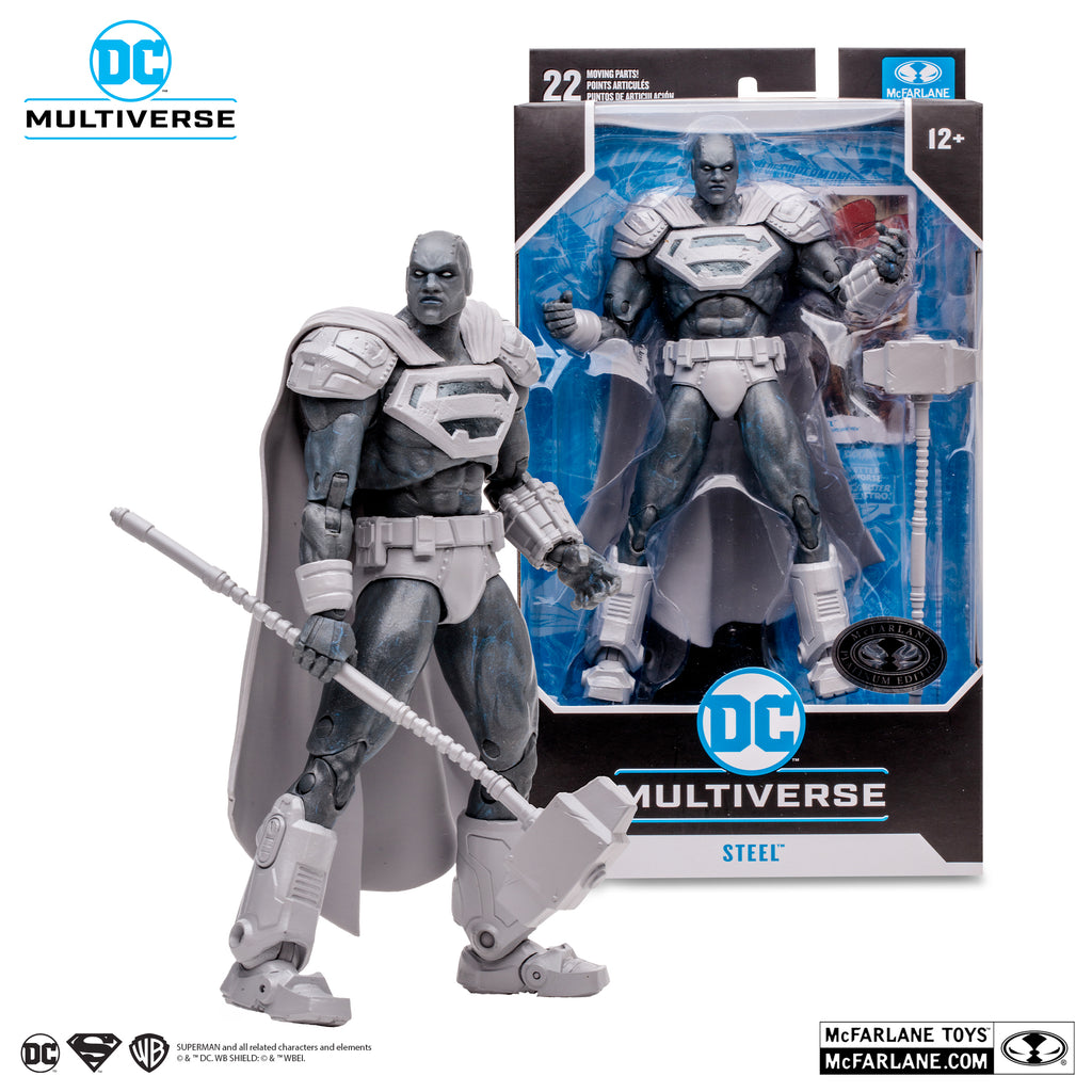 Figura de acción de acero DC Multiverse de Reign of the Supermans 