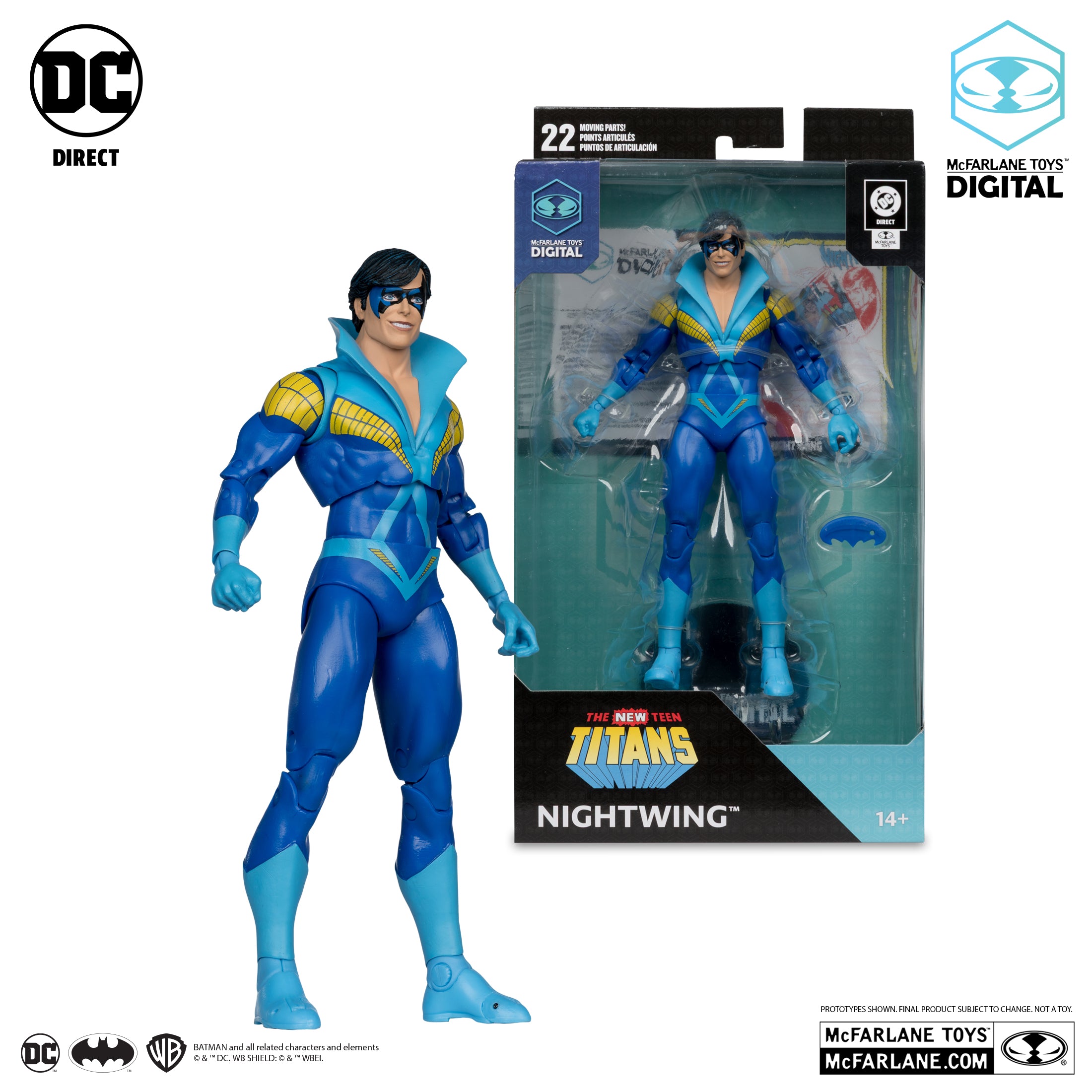 Nightwing Action Figure – DC Multiverse | The New Teen Titans | 7-Inch Collectible