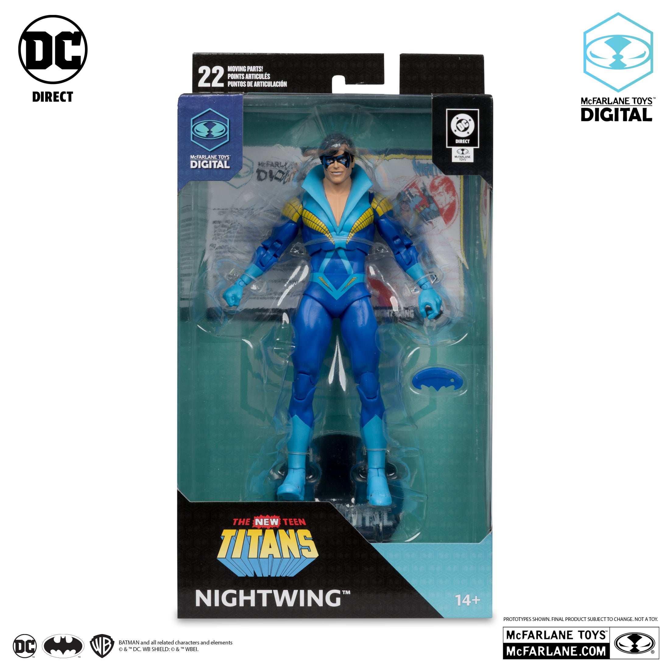 Nightwing Action Figure – DC Multiverse | The New Teen Titans | 7-Inch Collectible