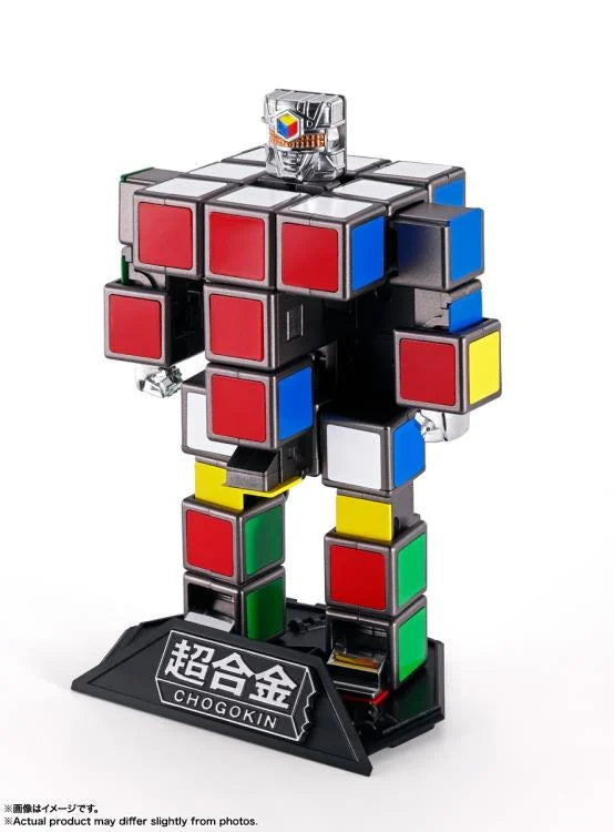 Figura de acción de Robo Chogokin en forma de cubo de Rubik