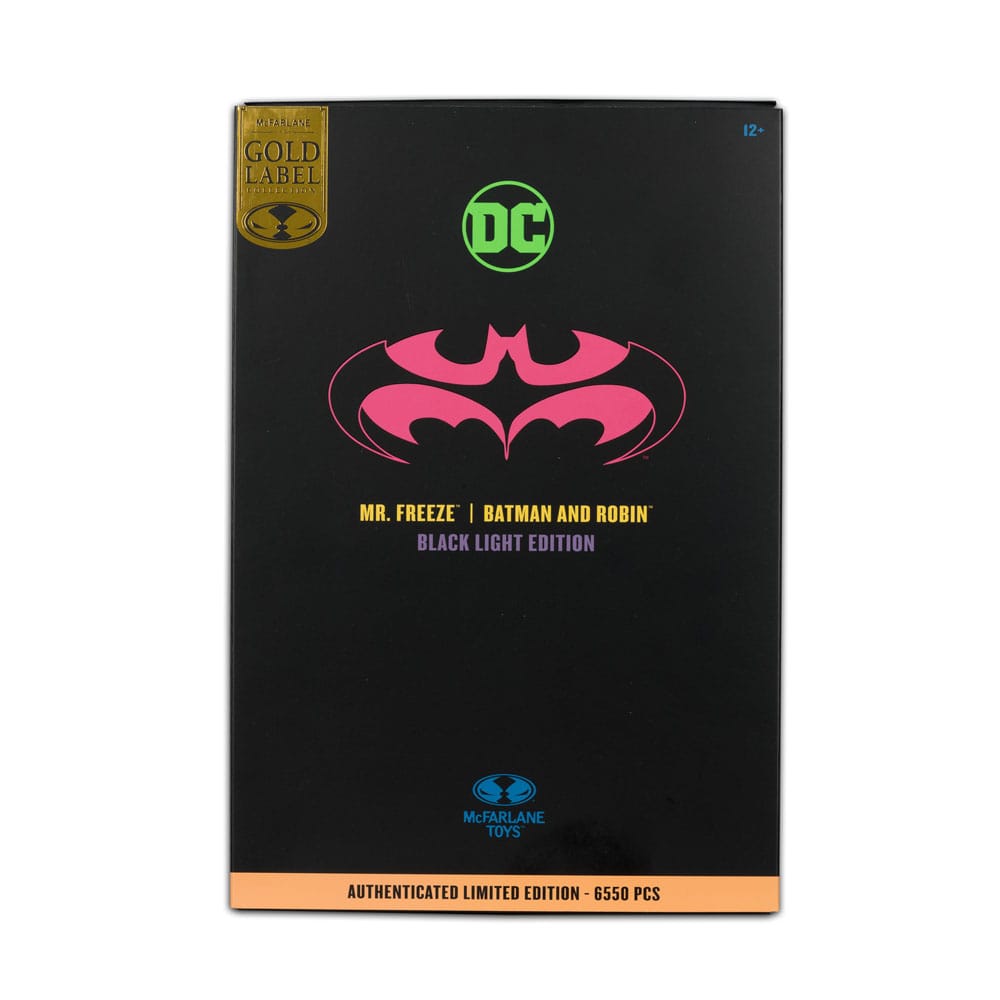 DC Multiverse Batman and Robin | Mr. Freeze Black Light Gold Label Exclusive