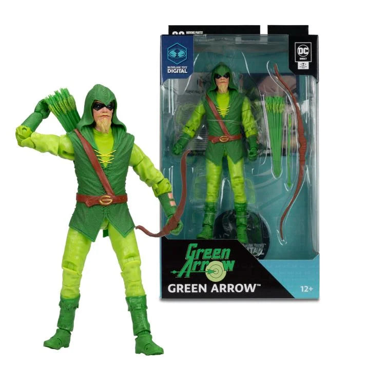 Figura de acción de Green Arrow: Longbow Hunter de 7" con código digital 