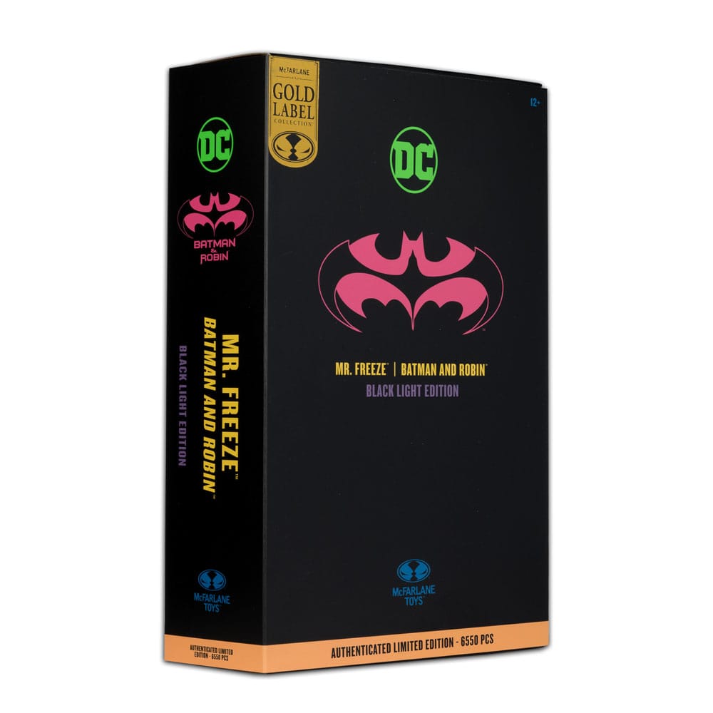 DC Multiverse Batman and Robin | Mr. Freeze Black Light Gold Label Exclusive