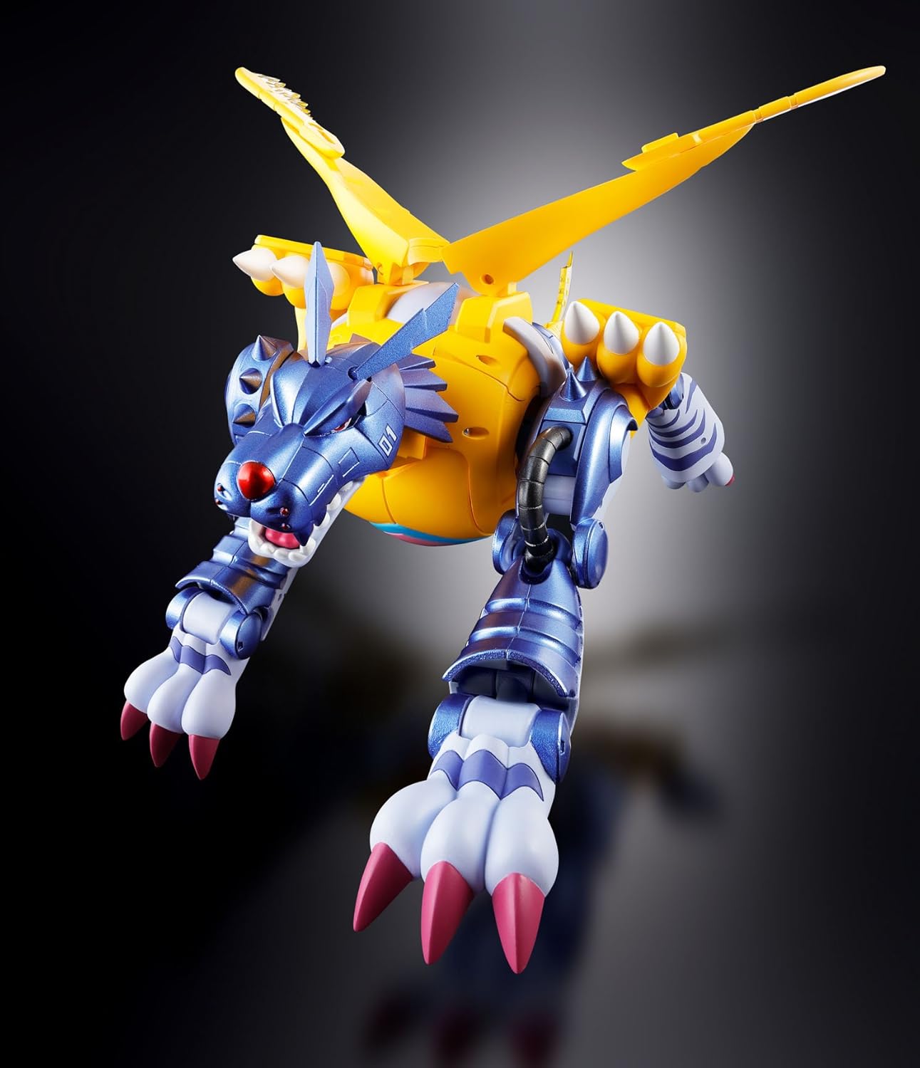 Tamashii Nations Bandai Digivolving Spirits 02 Metal Garurumon (Gabumon) Digimon Adventures Action Figure