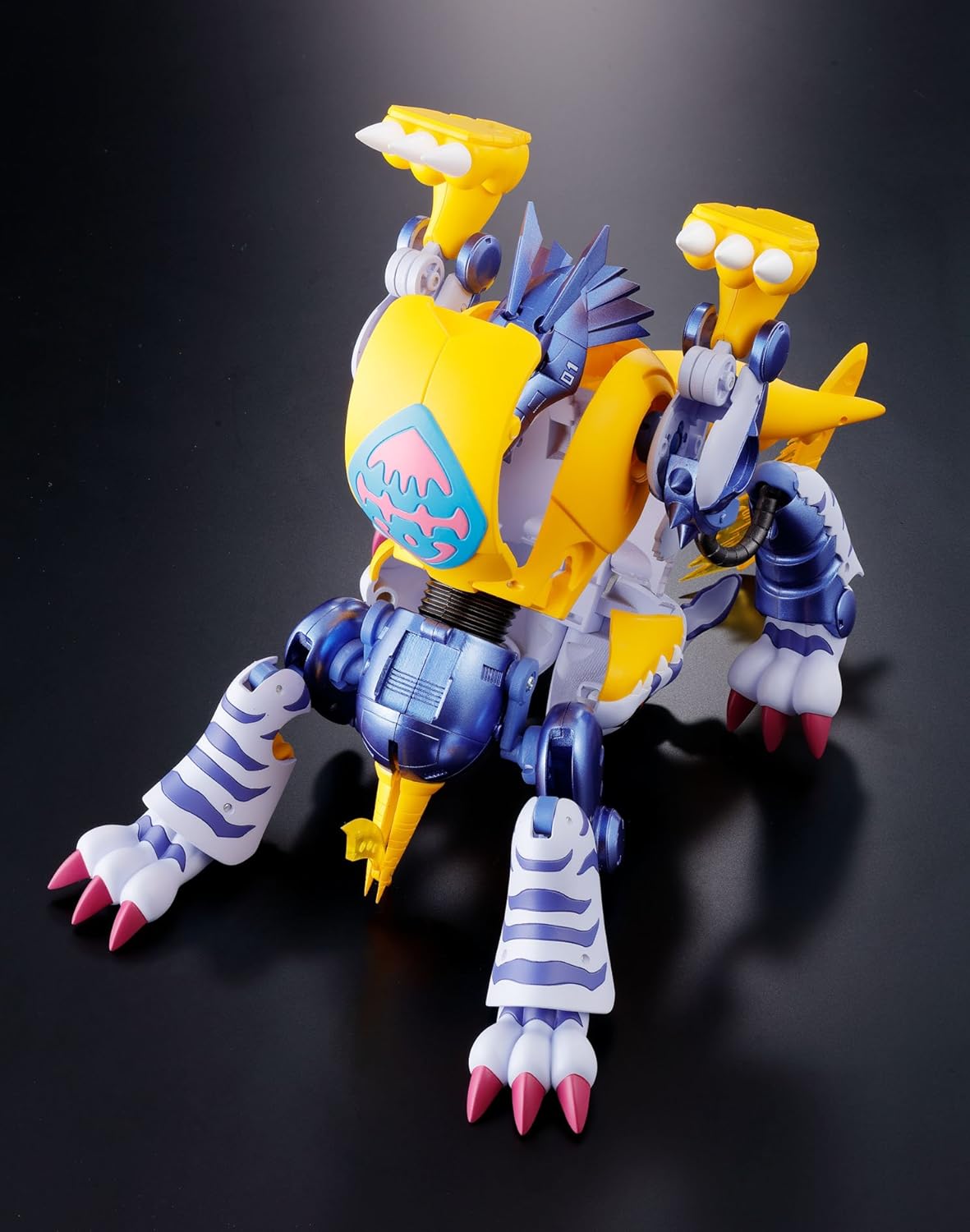 Tamashii Nations Bandai Digivolving Spirits 02 Metal Garurumon (Gabumon) Digimon Adventures Action Figure