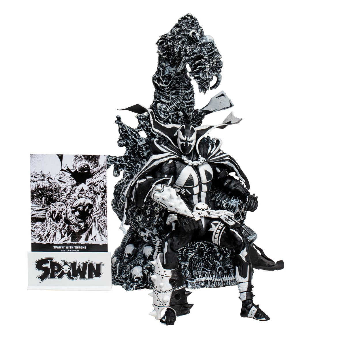 Spawn with Throne Sketch Edition Gold Label 7-Inch Scale Action Figure | No Autograph | Exclusive