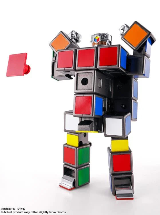 Figura de acción de Robo Chogokin en forma de cubo de Rubik