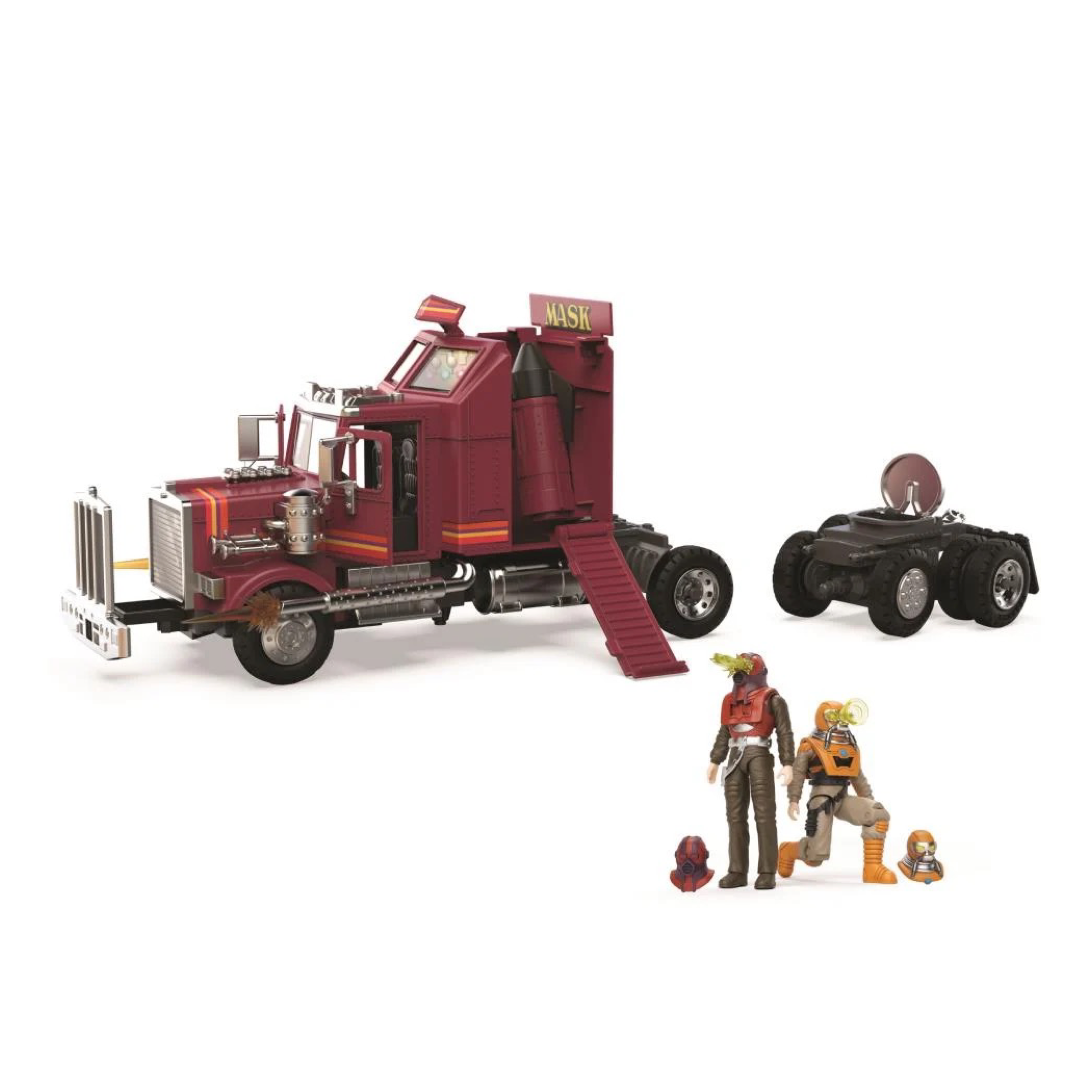 M.A.S.K. Mobile Defense Unit Vehicle with Matt Tracker & Bruce Sato Action Figures | Preorder