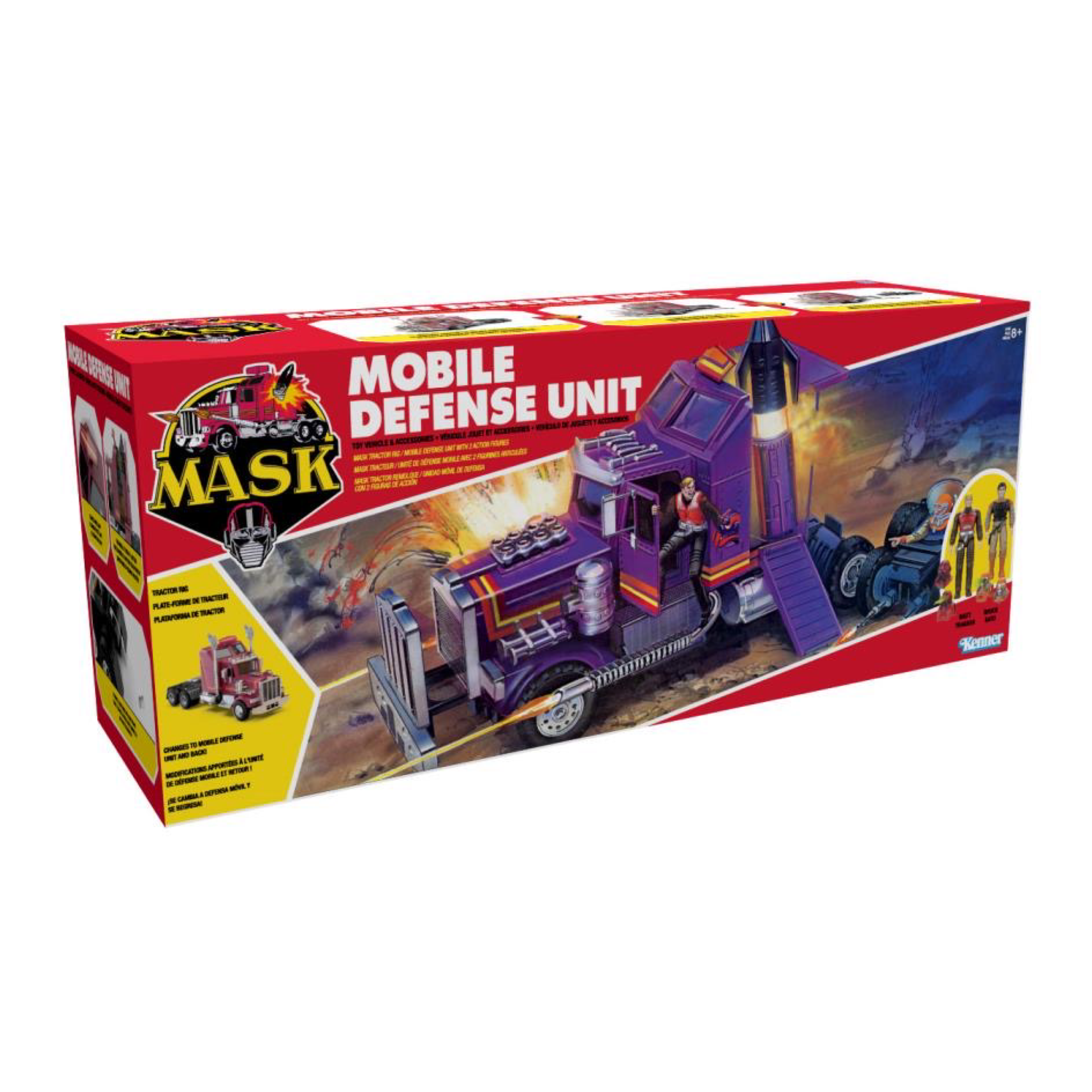 M.A.S.K. Mobile Defense Unit Vehicle with Matt Tracker & Bruce Sato Action Figures | Preorder