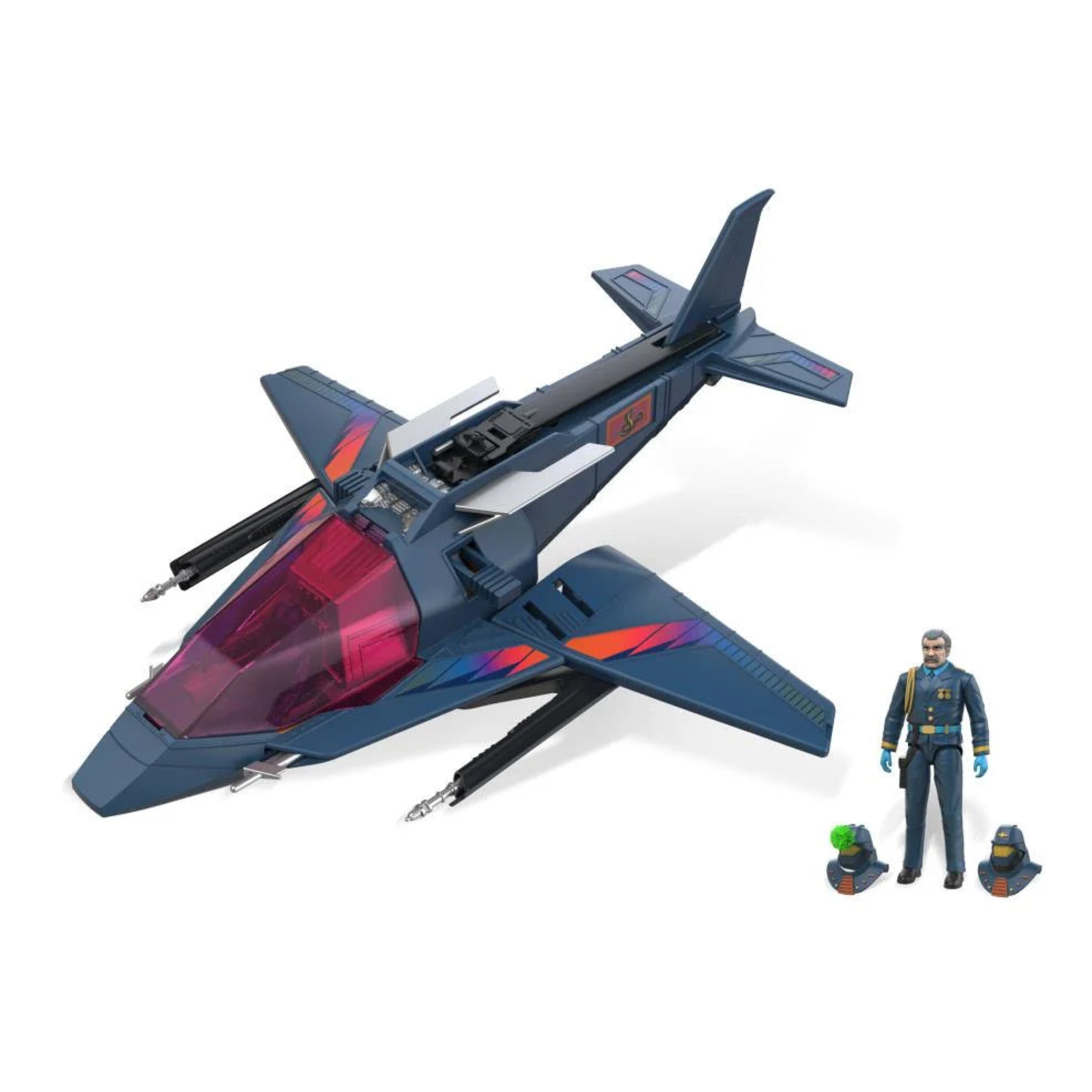 M.A.S.K. High Tech Helicopter Vehicle & Miles “Wolf” Mayhem Set | Preorder