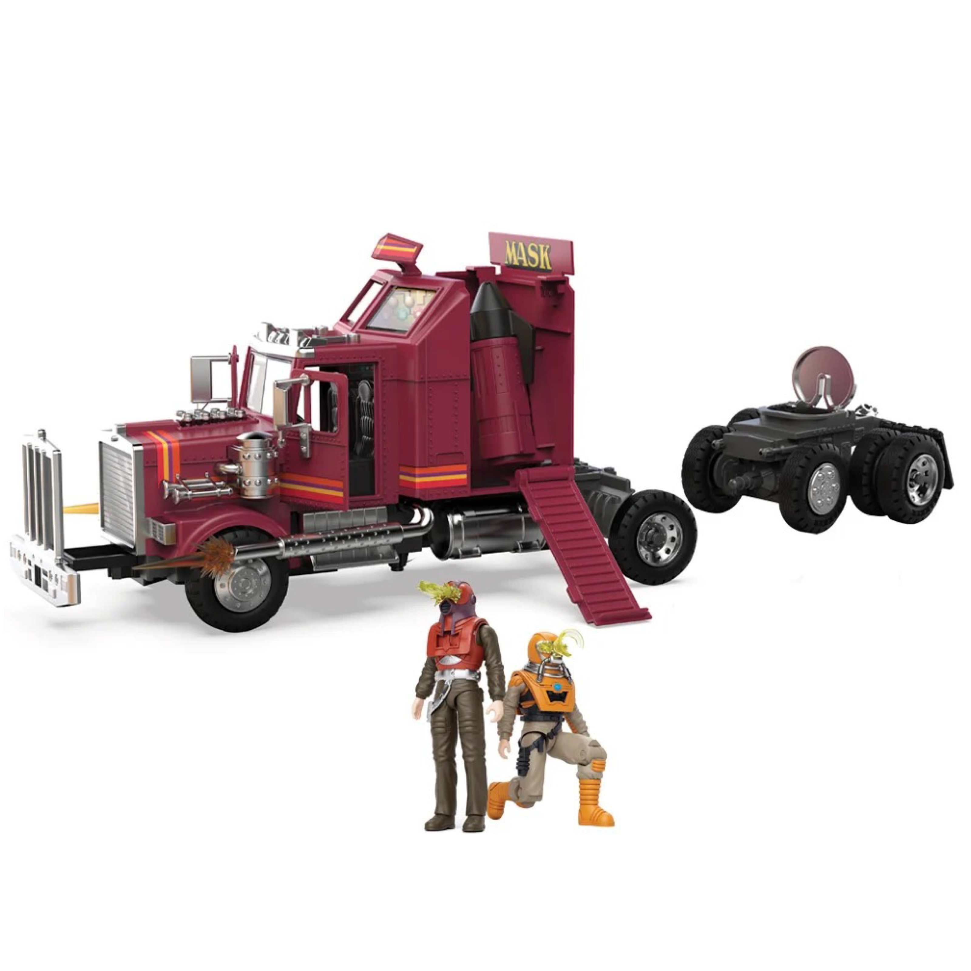 M.A.S.K. Mobile Defense Unit Vehicle with Matt Tracker & Bruce Sato Action Figures | Preorder