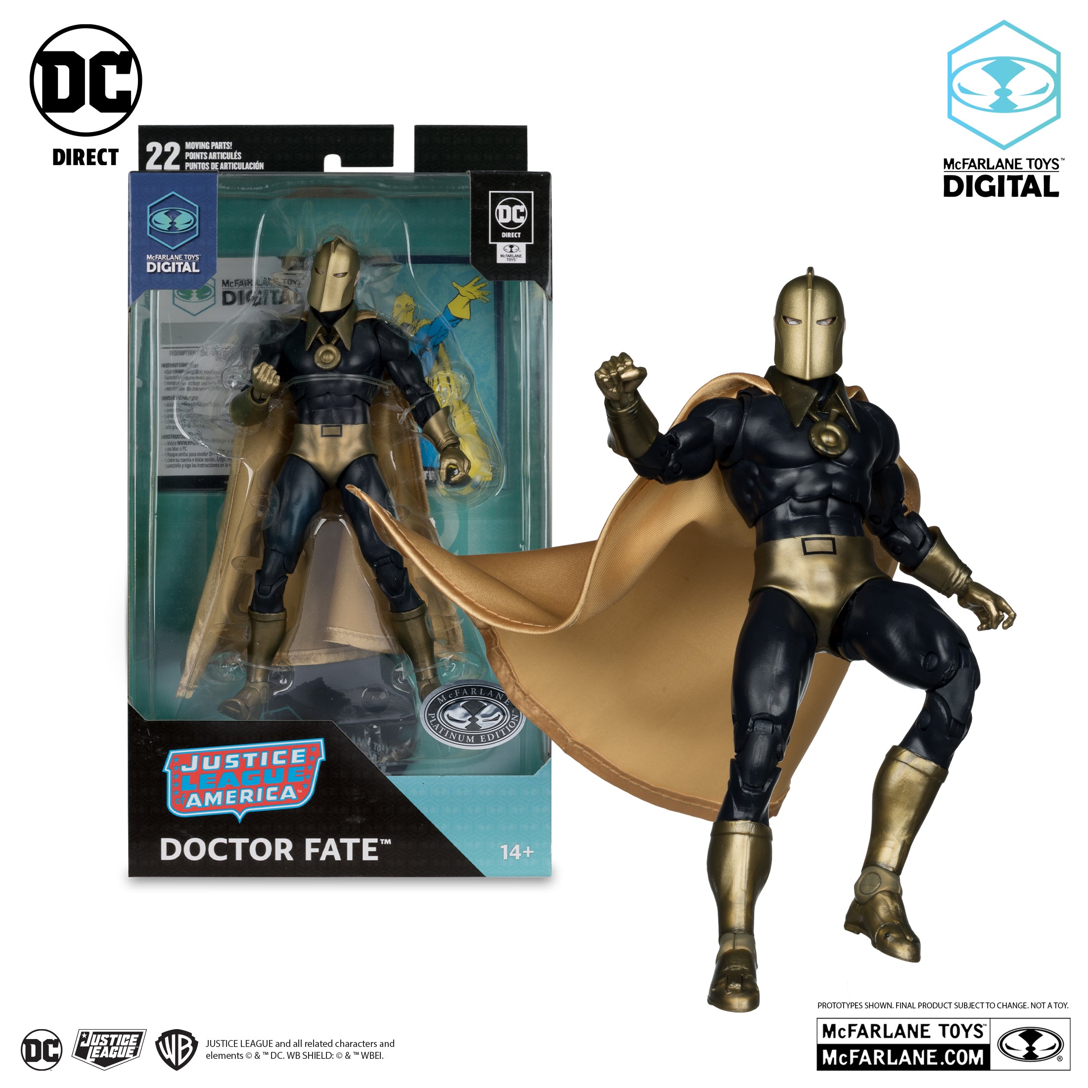 DC: The Silver Age Doctor Fate Platinum Edition 7" Action Figure | 1 Per Customer