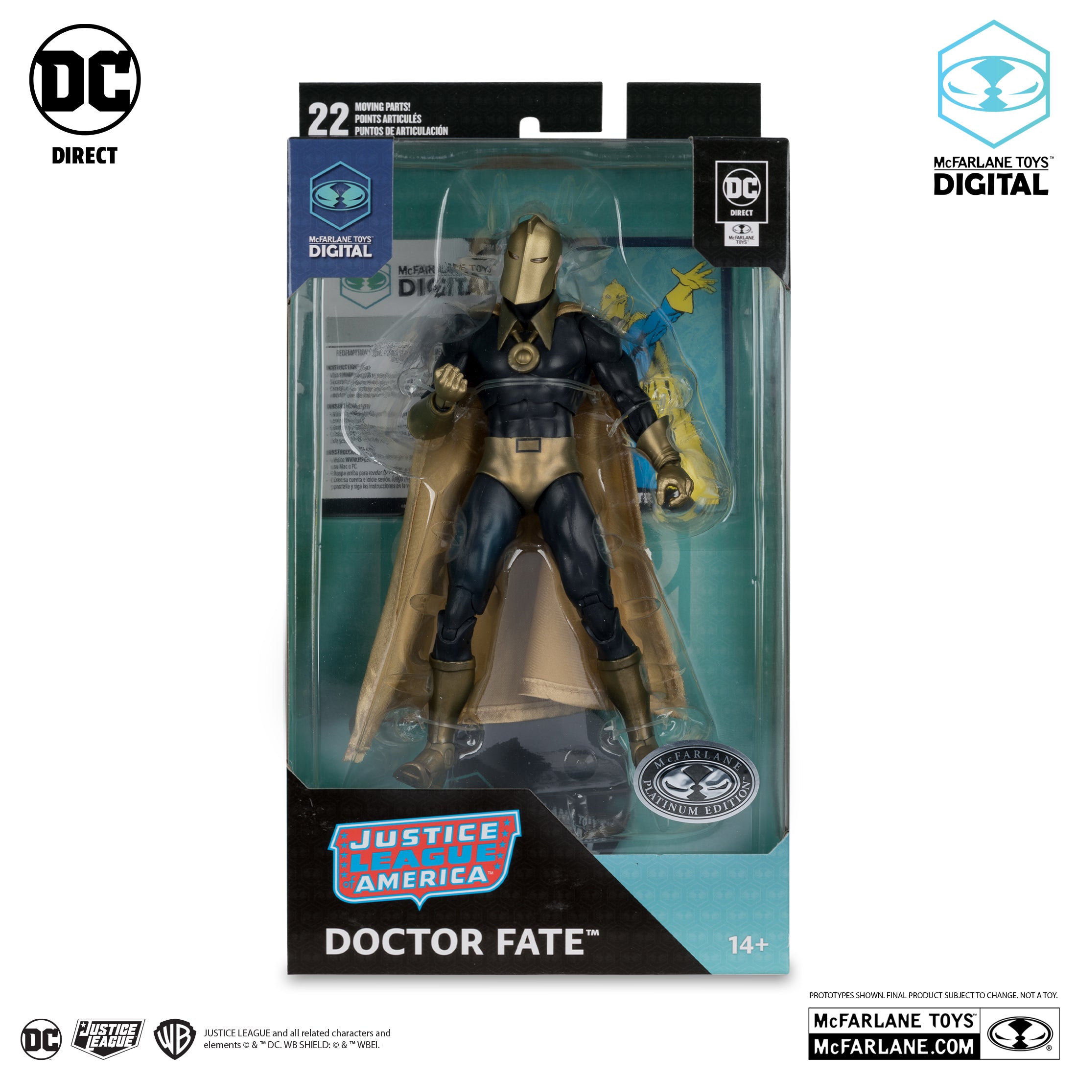 DC: The Silver Age Doctor Fate Platinum Edition 7" Action Figure | 1 Per Customer