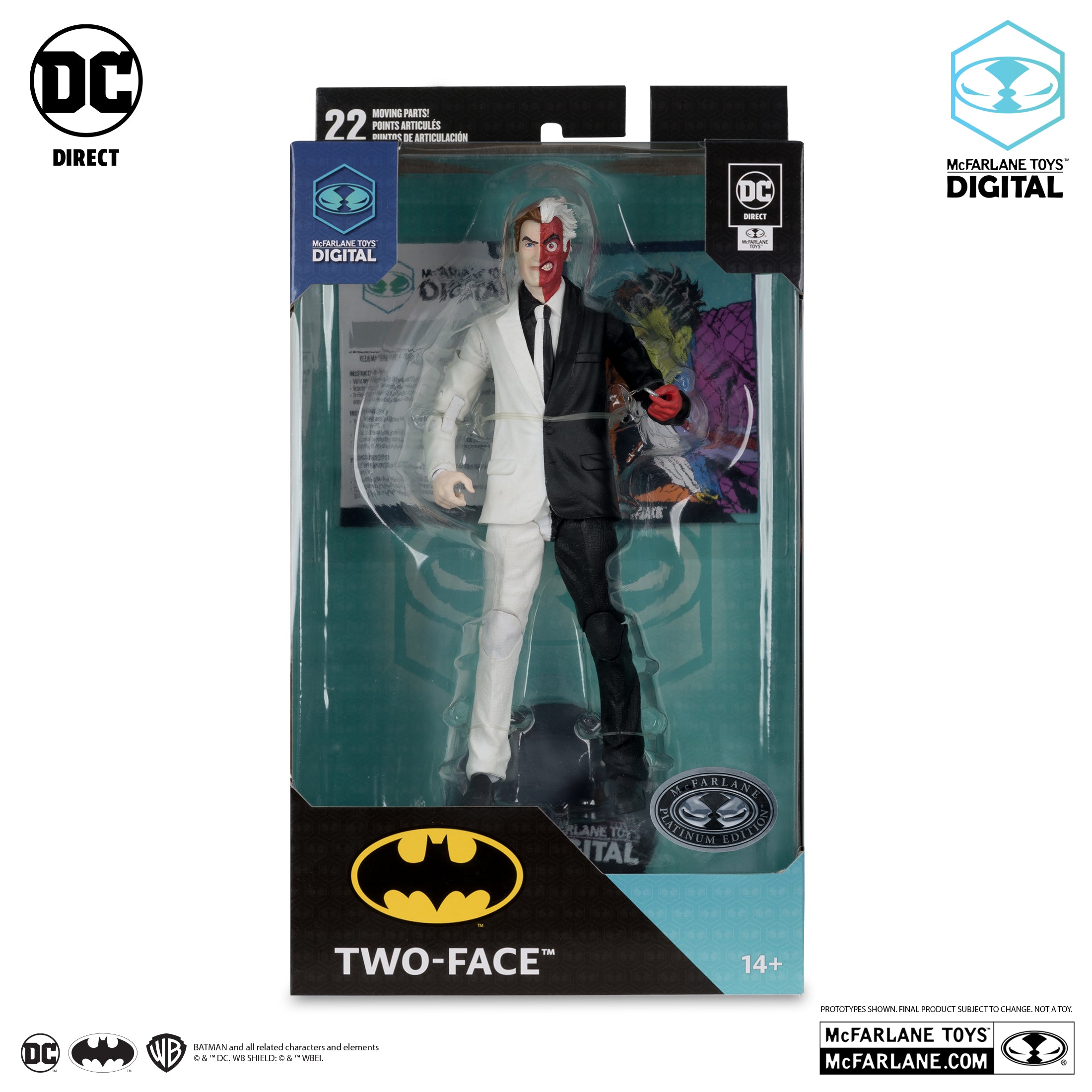 DC: The Silver Age Two-Face Platinum Edition  7" Action Figure (With Digital Code) | 1 Per Customer (Copy)