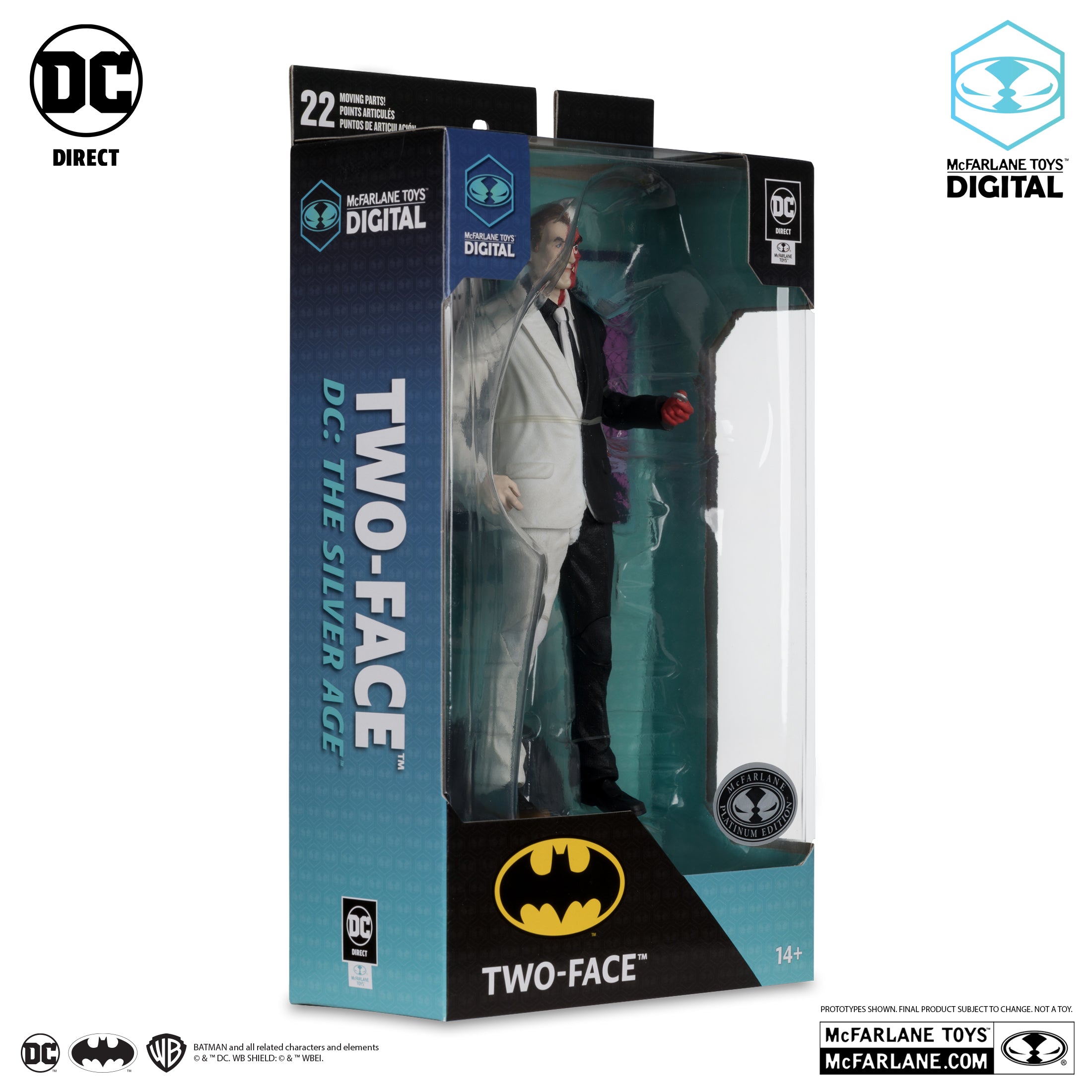 DC: The Silver Age Two-Face Platinum Edition  7" Action Figure (With Digital Code) | 1 Per Customer (Copy)