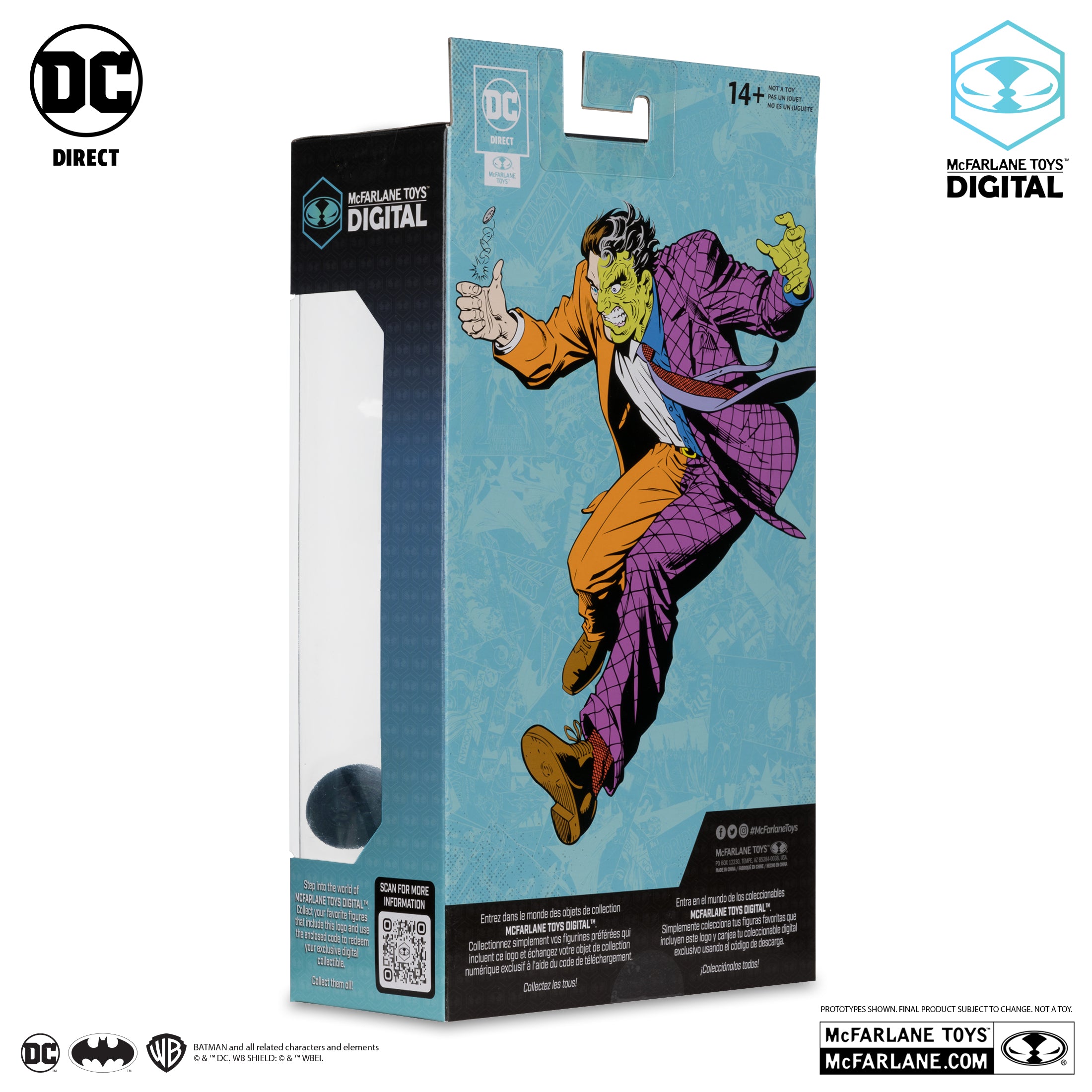 DC: The Silver Age Two-Face Platinum Edition  7" Action Figure (With Digital Code) | 1 Per Customer (Copy)