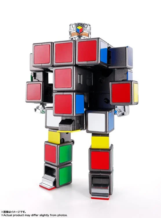 Figura de acción de Robo Chogokin en forma de cubo de Rubik