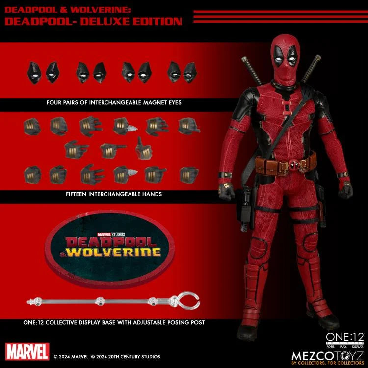 Figuras colectivas One:12 - Deadpool y Wolverine (película de 2024) - Deadpool