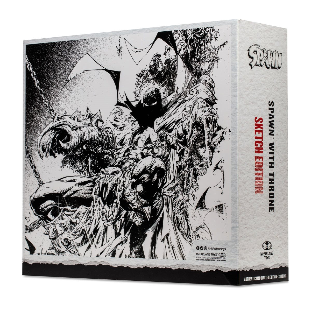 Spawn with Throne Sketch Edition Gold Label 7-Inch Scale Action Figure | No Autograph | Exclusive