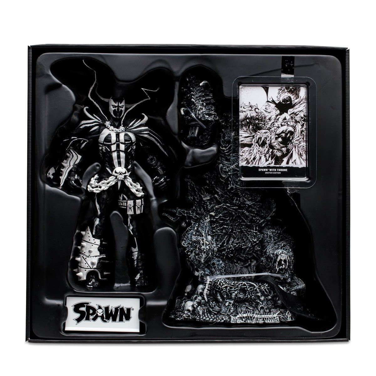 Spawn with Throne Sketch Edition Gold Label 7-Inch Scale Action Figure | No Autograph | Exclusive