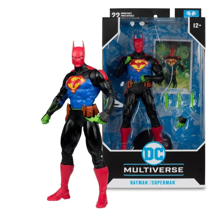 Batman/Superman: World's Finest DC Multiverse Batman/Superman Fusion Action FIgure