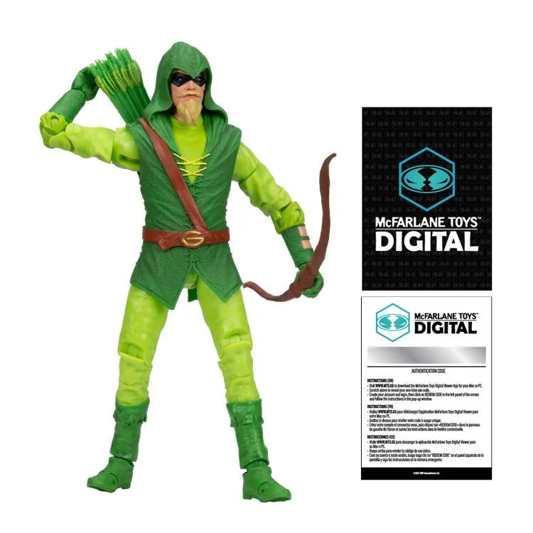 Figura de acción de Green Arrow: Longbow Hunter de 7" con código digital 