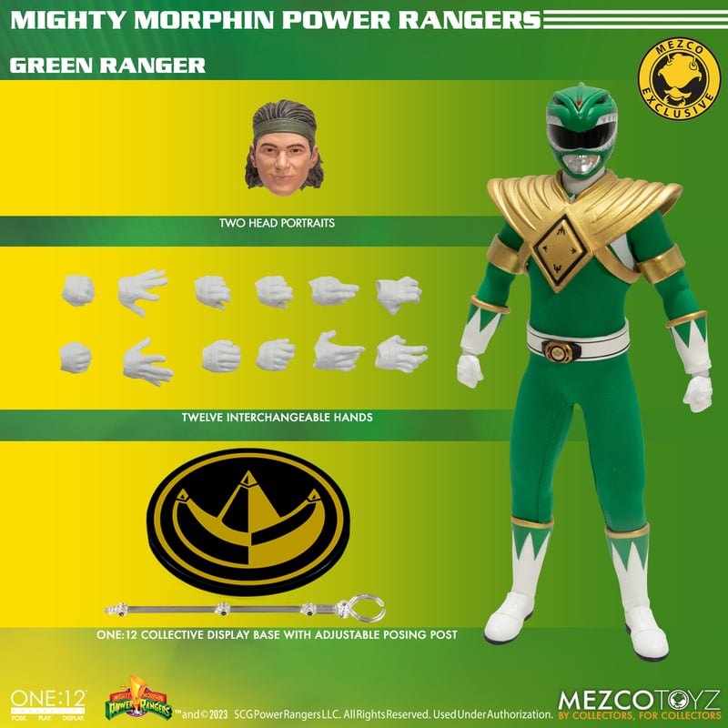 Mezco One:12 Collective Mighty Morphin’ Power Rangers | MDX Green Ranger
