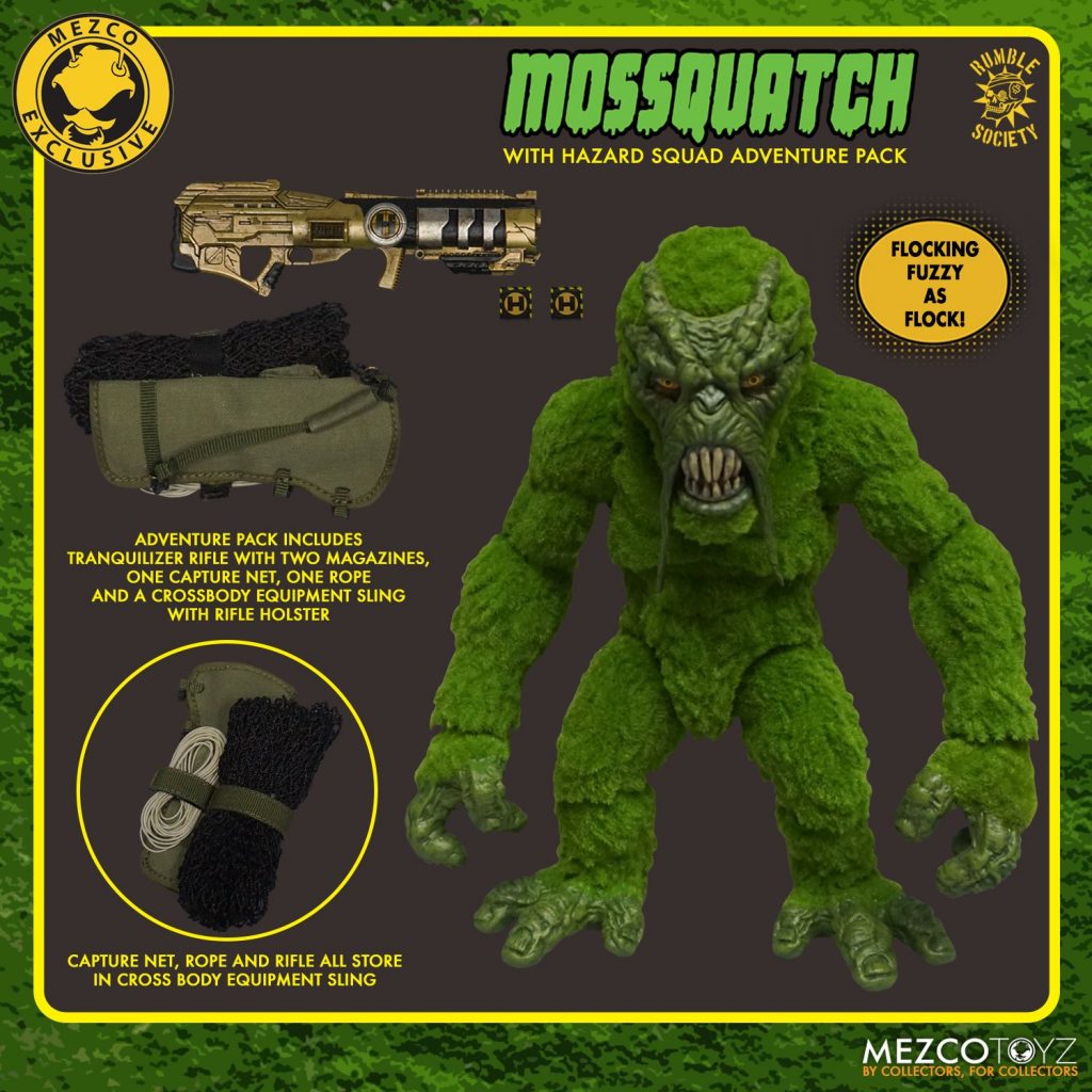 MEZCO ONE:12 Mossquatch! With Hazard Squad Adventure Pack-7