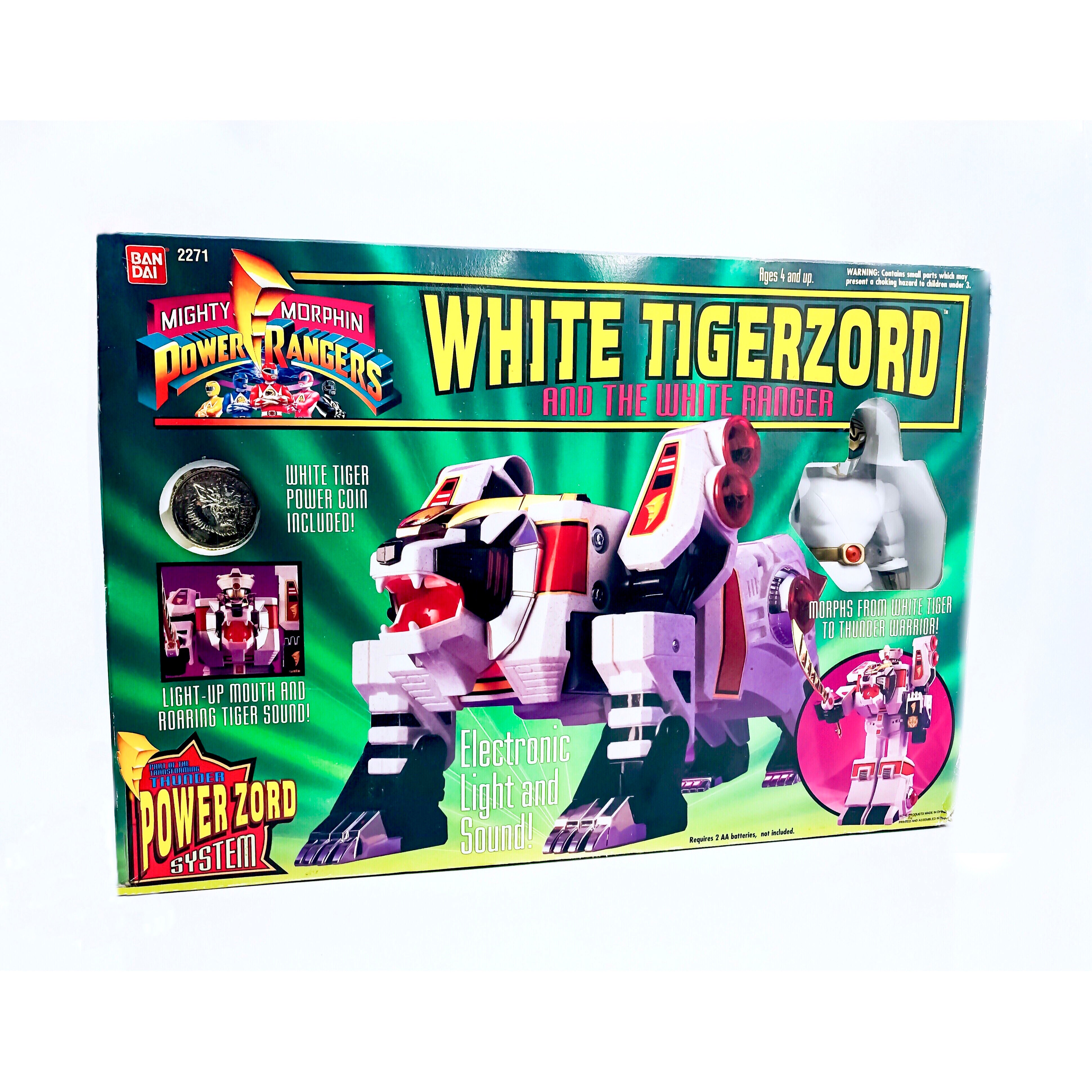Mighty Morphin Power Rangers: White Tigerzord (Bandai, 1994)-6