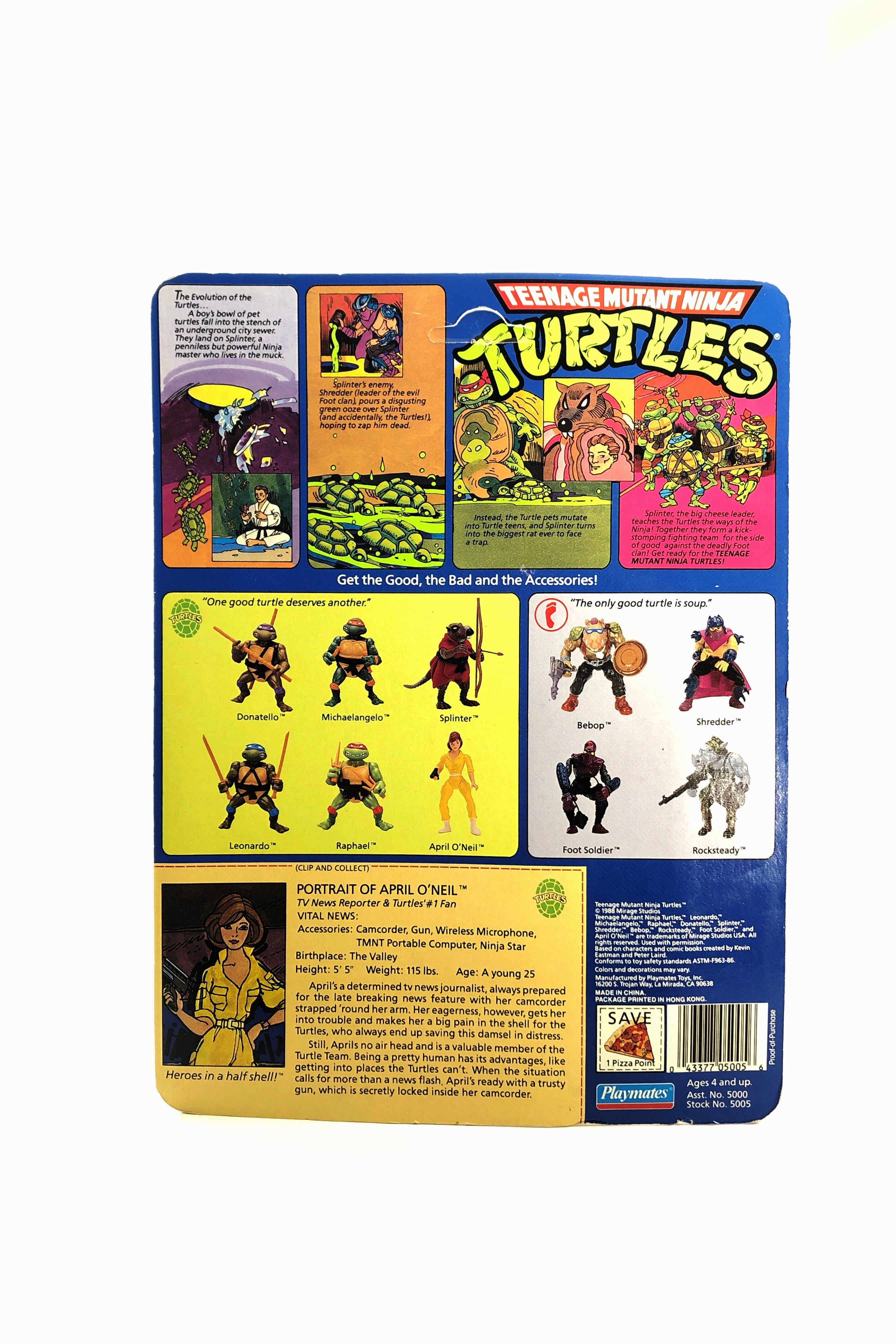 Teenage Mutant Ninja Turtles April O'neal (Playmates, 1988)